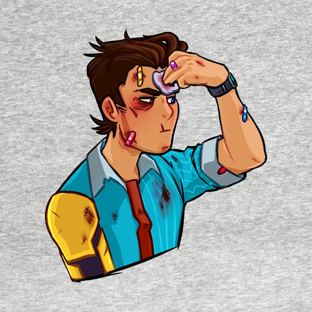 Tftbl Rhys beat up from Tales from the Borderlands by lutnik